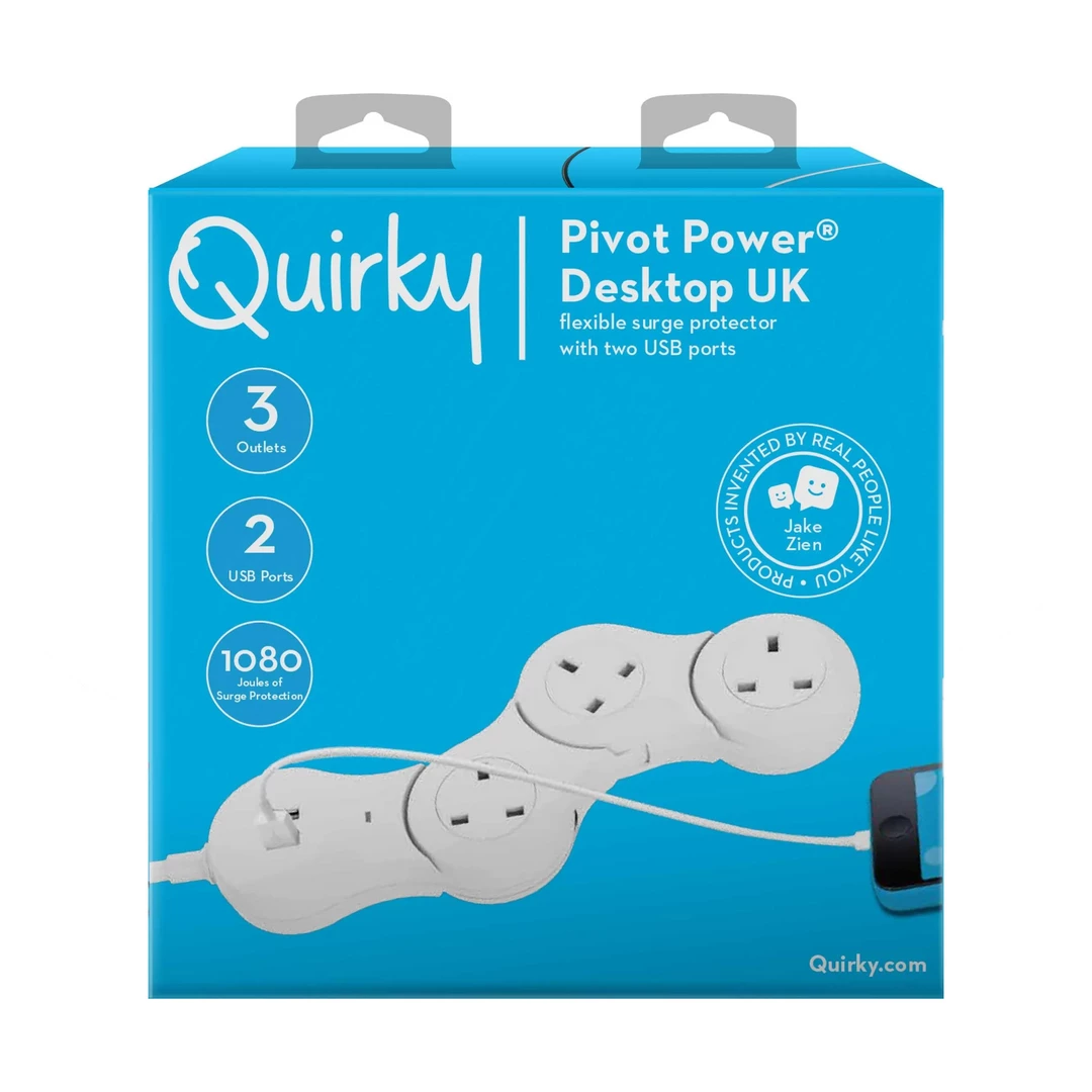 Quirky | Pivot Power Desktop Flexible Extentsion Lead (White) Kitchenware 3 Quirky | Pivot Power Desktop Flexible Extentsion Lead (White) Kitchenware
