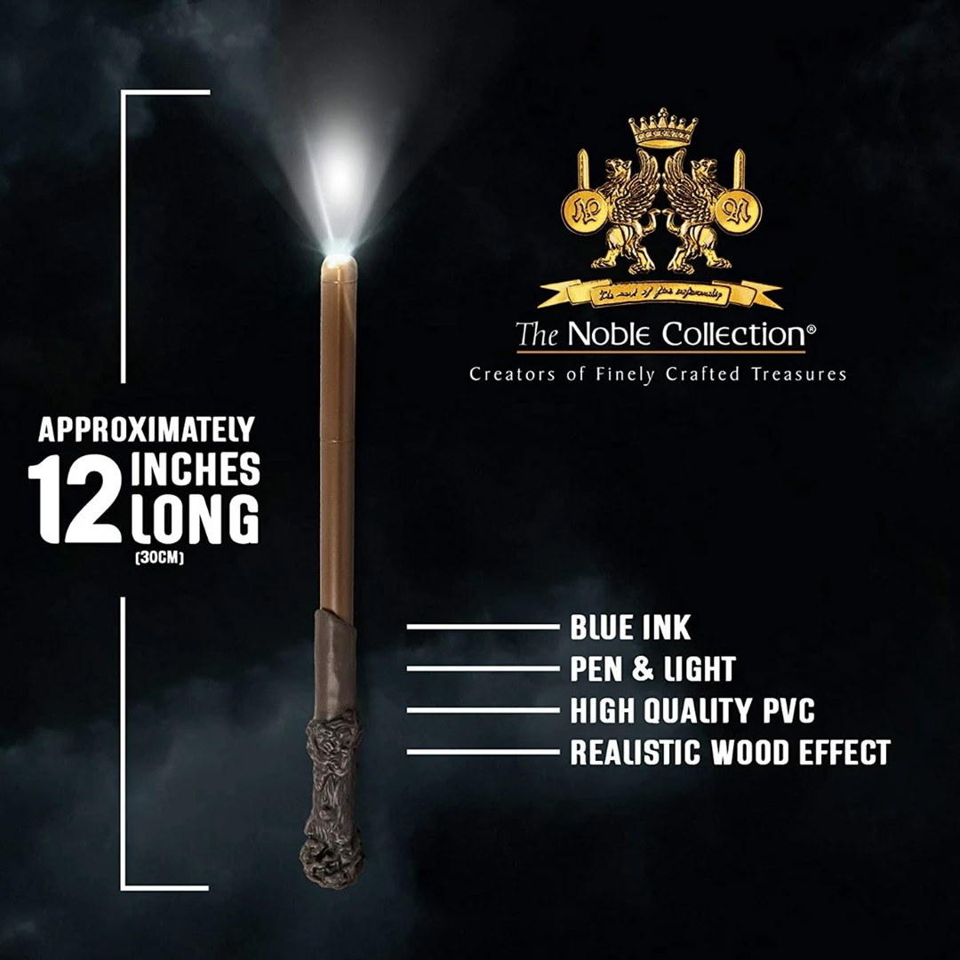 Noble Collection Wands Harry Potter | Harry Potter Illuminating Wand Pen 4 Noble Collection Wands Harry Potter | Harry Potter Illuminating Wand Pen