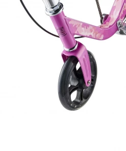 Rockboard RBX | Kick Scooter With Flywheel, Air Pressure Damper, Brakes & Air Suspension (Glam Pink) E-Travel
