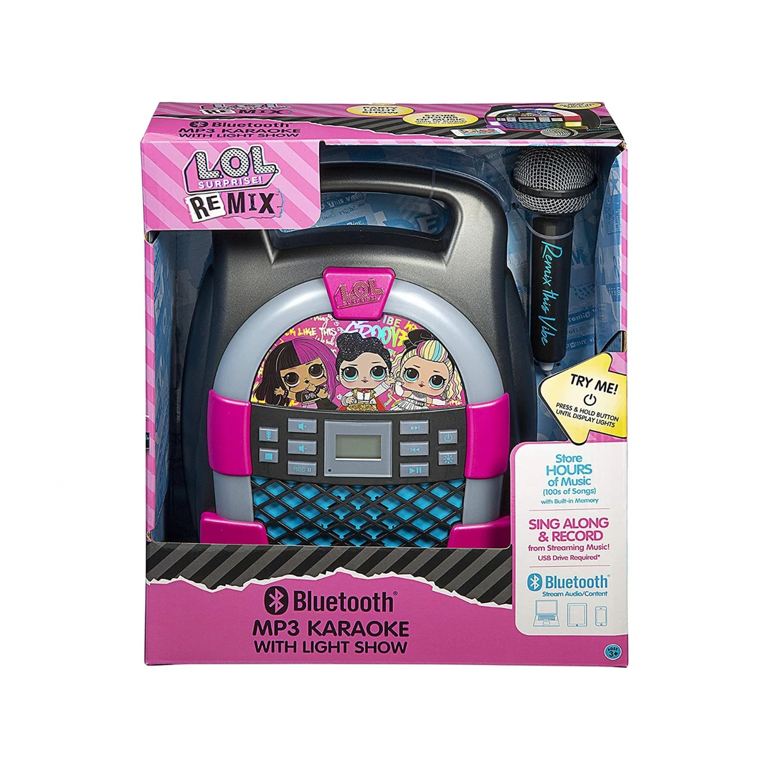 EKids L.O.L Surprise Remix | Karaoke Machine With Bluetooth, LED Lightshow, USB & Internal Memory 2 EKids L.O.L Surprise Remix | Karaoke Machine With Bluetooth, LED Lightshow, USB & Internal Memory