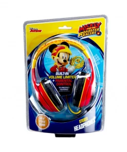 EKids Disney | Mickey Mouse Roadster Racer Headphones With Child Friendly Volume