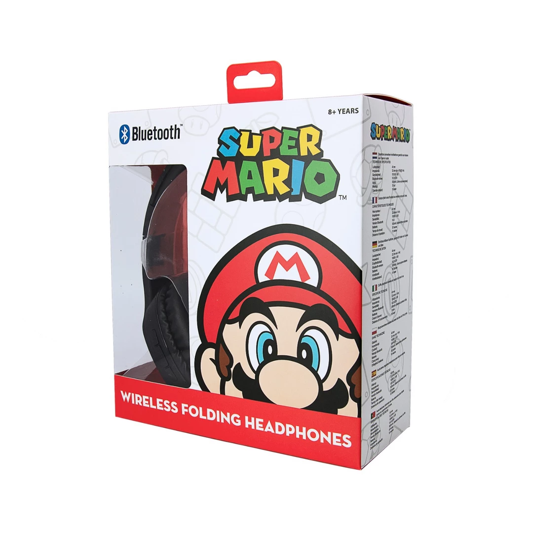 OTL Super Mario | Mario Logo Wireless Folding Headphones 2 OTL Super Mario | Mario Logo Wireless Folding Headphones