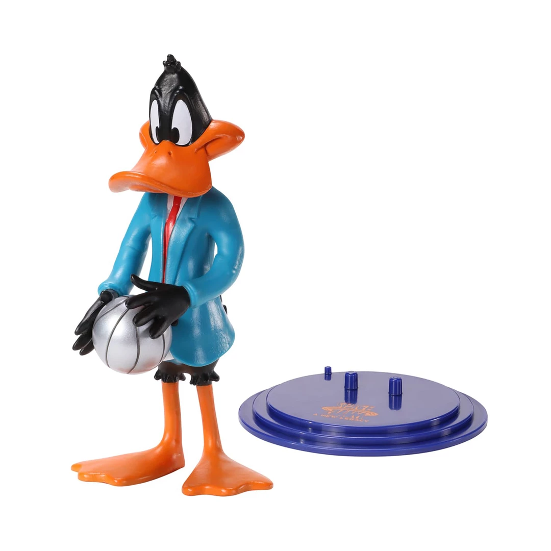 Noble Collection Kids TV Looney Tunes | Daffy Duck Space Jam Bendyfig Figurine 1 Noble Collection Kids TV Looney Tunes | Daffy Duck Space Jam Bendyfig Figurine