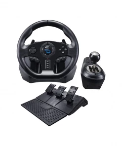 Subsonic Superdrive | GS-850-X Steering Wheel For Xbox Series X, PS4, Xbox One, Switch & PC With Gearshift, Pedals + Paddle Shift Steering Wheels