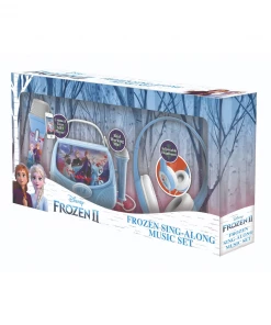 EKids Frozen 2 | Gift Box Inc Headphones, Karaoke Boombox & MP3 Microphone With Lights