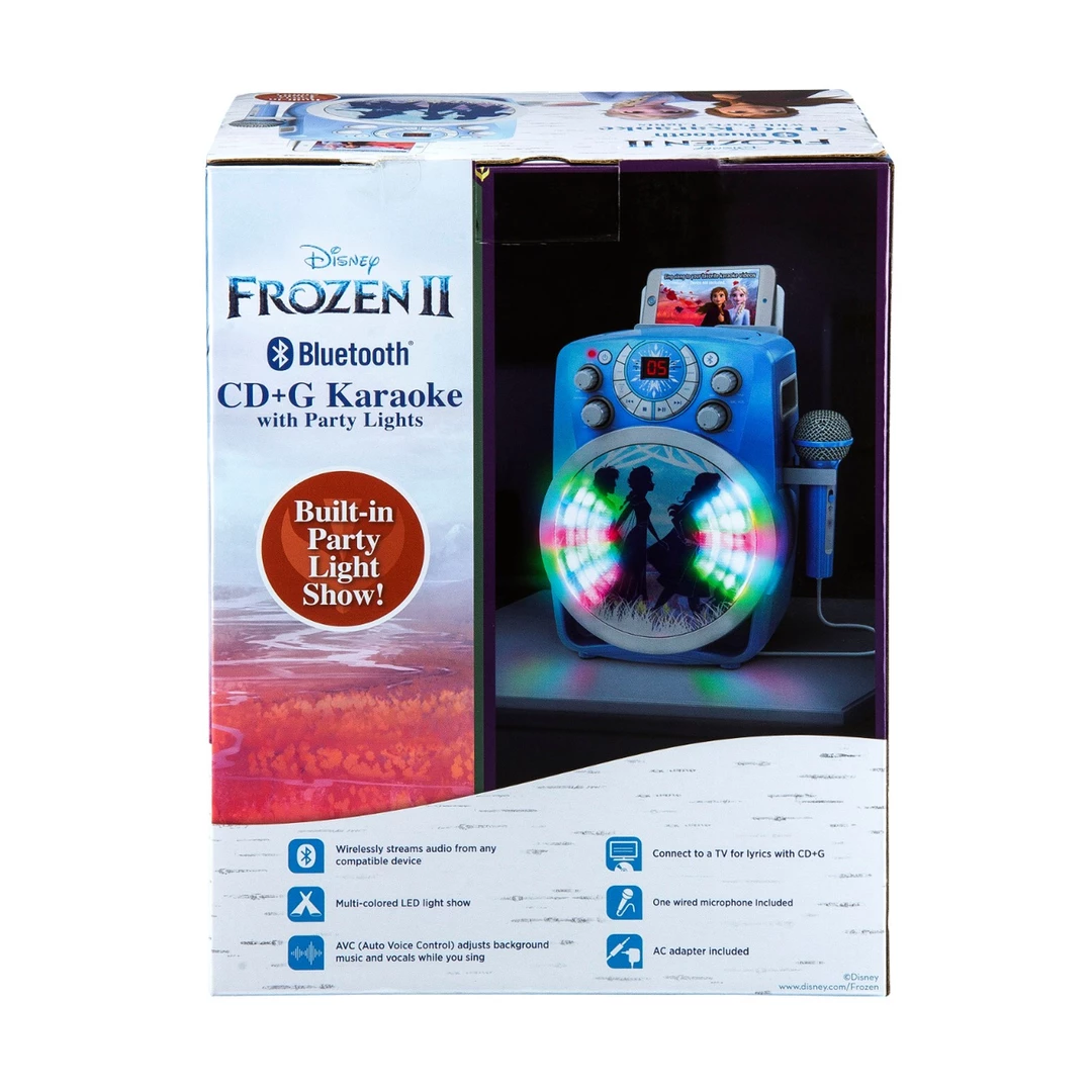 EKids Frozen 2 | Karaoke Machine With Bluetooth, TV Output, LED Lightshow & CD+G 3 EKids Frozen 2 | Karaoke Machine With Bluetooth, TV Output, LED Lightshow & CD+G