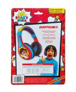 EKids Ryan's World | Headphones With Parental Volume Control
