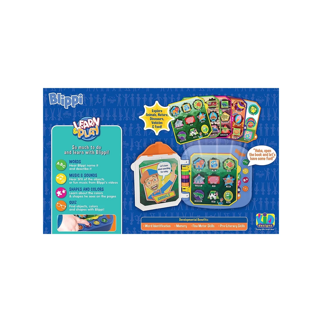 EKids Blippi | Educational Book Toy With Built-in Preschool Learning Games 3 EKids Blippi | Educational Book Toy With Built-in Preschool Learning Games