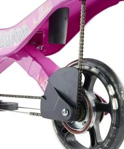 Rockboard RBX | Kick Scooter With Flywheel, Air Pressure Damper, Brakes & Air Suspension (Glam Pink) E-Travel