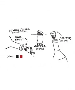 Quirky | Verseur 4-in-1 Wine Opener (Red)