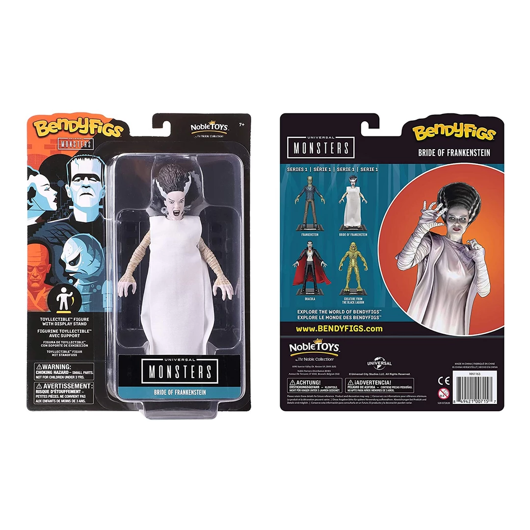 Noble Collection Universal Monsters | Bride Of Frankenstein Bendyfig 3 Noble Collection Universal Monsters | Bride Of Frankenstein Bendyfig