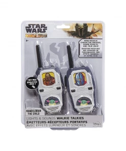 EKids Star Wars: The Mandalorian | Walkie Talkies With Extended Range, Lights & Sound Effects