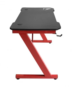 Subsonic Raiden | Gaming Desk Supported Metal Frame PVC Top Black / Red