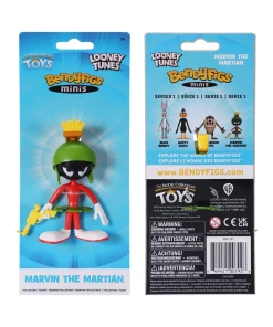 Noble Collection Looney Tunes | Marvin The Martian Mini Bendyfig Figurine Kids TV