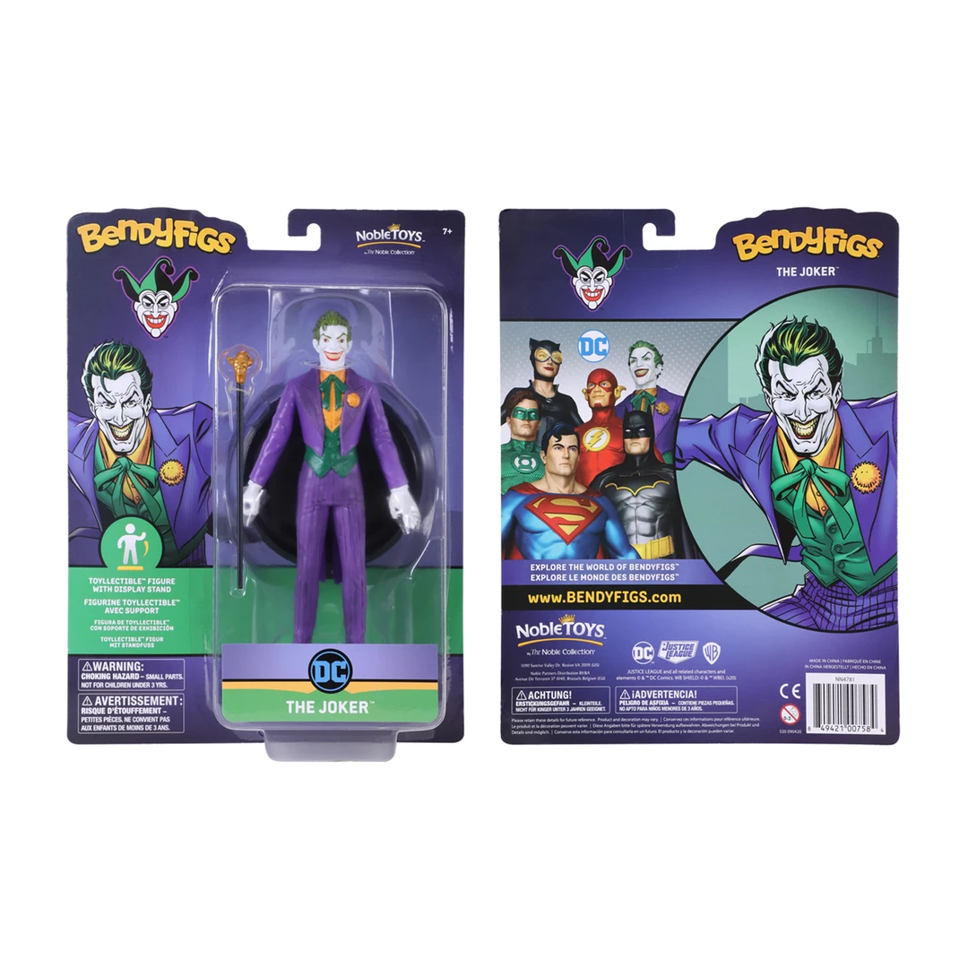 Noble Collection DC | The Joker Bendyfig Figurine 2 Noble Collection DC | The Joker Bendyfig Figurine