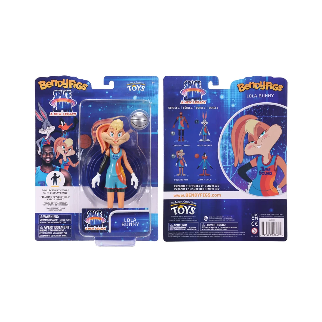Noble Collection Kids TV Looney Tunes | Lola Bunny Space Jam Bendyfig Figurine 2 Noble Collection Kids TV Looney Tunes | Lola Bunny Space Jam Bendyfig Figurine