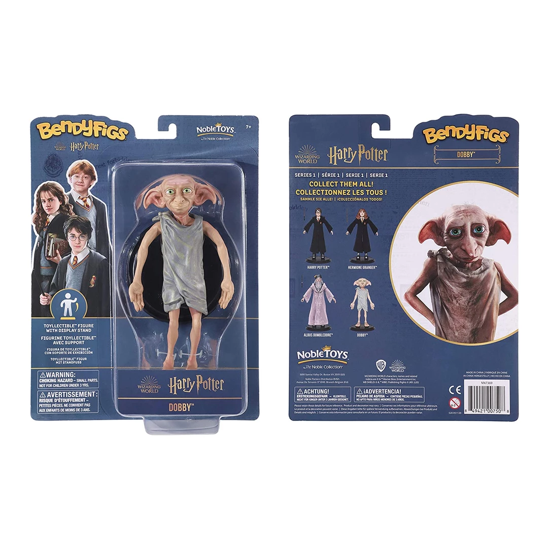 Noble Collection Figurines Harry Potter | Dobby Bendyfig Figurine 4 Noble Collection Figurines Harry Potter | Dobby Bendyfig Figurine