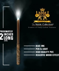 Noble Collection Wands Harry Potter | Hermione Granger Illuminating Wand Pen