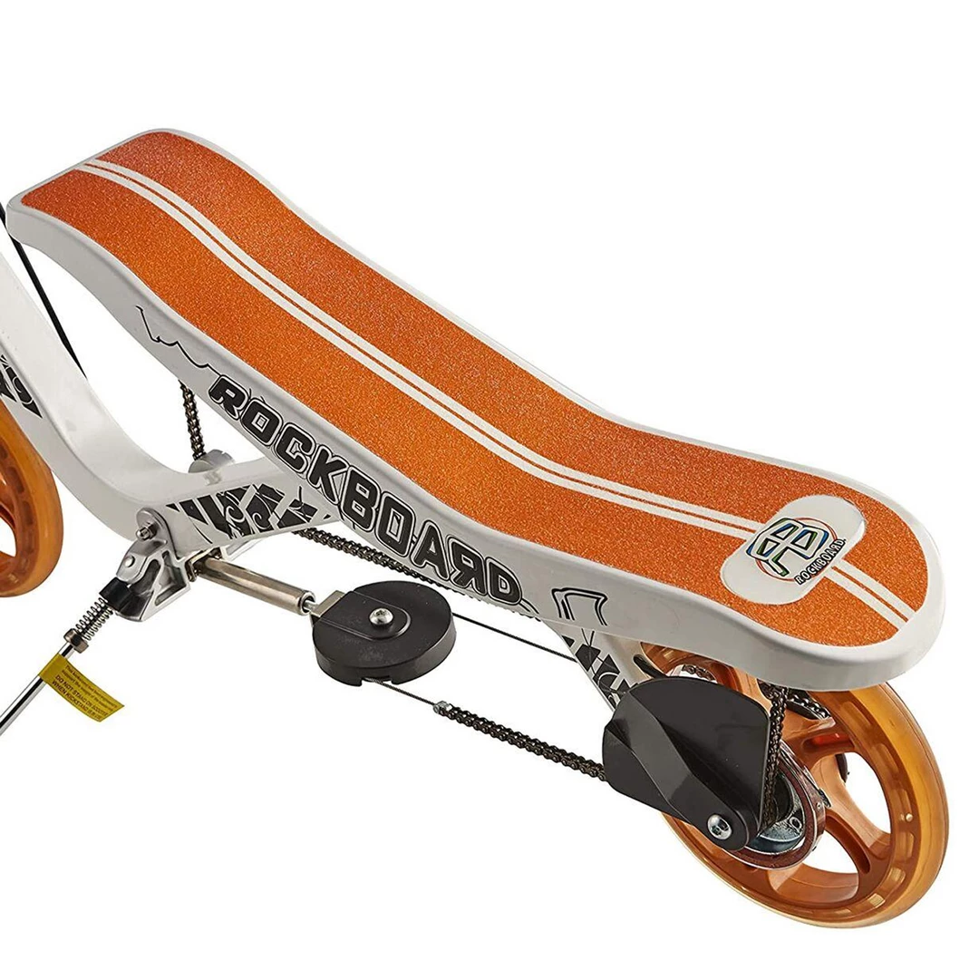 Rockboard RBX | Kick Scooter With Flywheel, Air Pressure Damper, Brakes & Air Suspension (White) 5 Rockboard RBX | Kick Scooter With Flywheel, Air Pressure Damper, Brakes & Air Suspension (White)