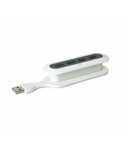 Kitchenware Quirky | Contort Flexible 4-Port USB Hub For Laptops And Travel In Grey