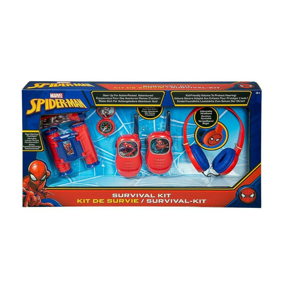 EKids Spider-Man | Gift Box Inc Headphones, Walkie Talkies, Binoculars, Torch & Compass 1 EKids Spider-Man | Gift Box Inc Headphones, Walkie Talkies, Binoculars, Torch & Compass