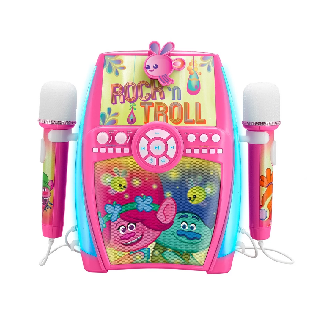 EKids Trolls | Dual Mic Karaoke Boombox 1 EKids Trolls | Dual Mic Karaoke Boombox