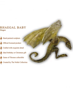 Noble Collection Game Of Thrones | Rhaegal Baby Dragon Sculpture