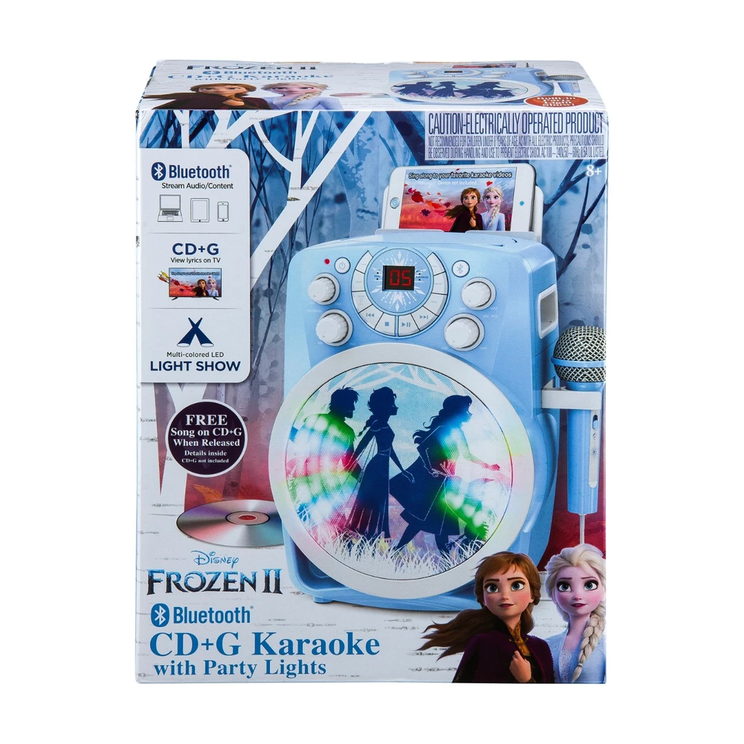 EKids Frozen 2 | Karaoke Machine With Bluetooth, TV Output, LED Lightshow & CD+G 4 EKids Frozen 2 | Karaoke Machine With Bluetooth, TV Output, LED Lightshow & CD+G
