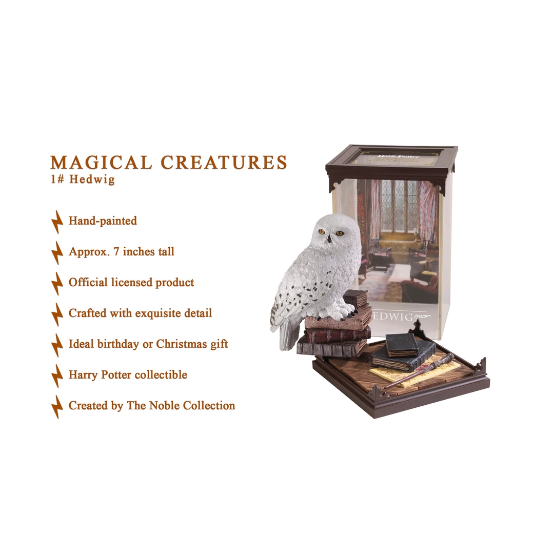 Noble Collection Harry Potter | Magical Creatures - Hedwig Owl Sculpture 3 Noble Collection Harry Potter | Magical Creatures - Hedwig Owl Sculpture