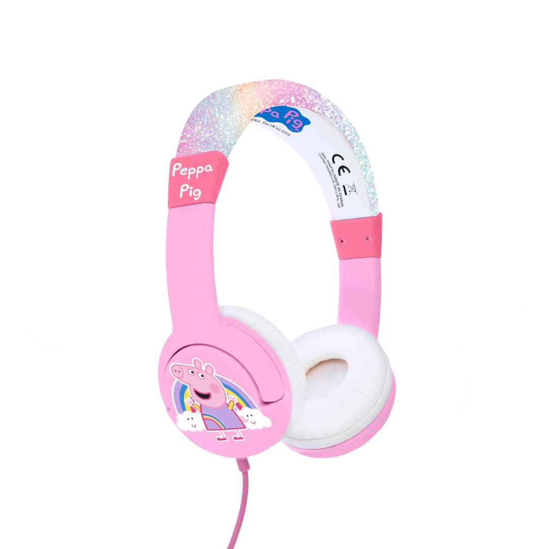 OTL Kids TV Peppa Pig | Glitter Rainbow Peppa Kids Headphones 3 OTL Kids TV Peppa Pig | Glitter Rainbow Peppa Kids Headphones