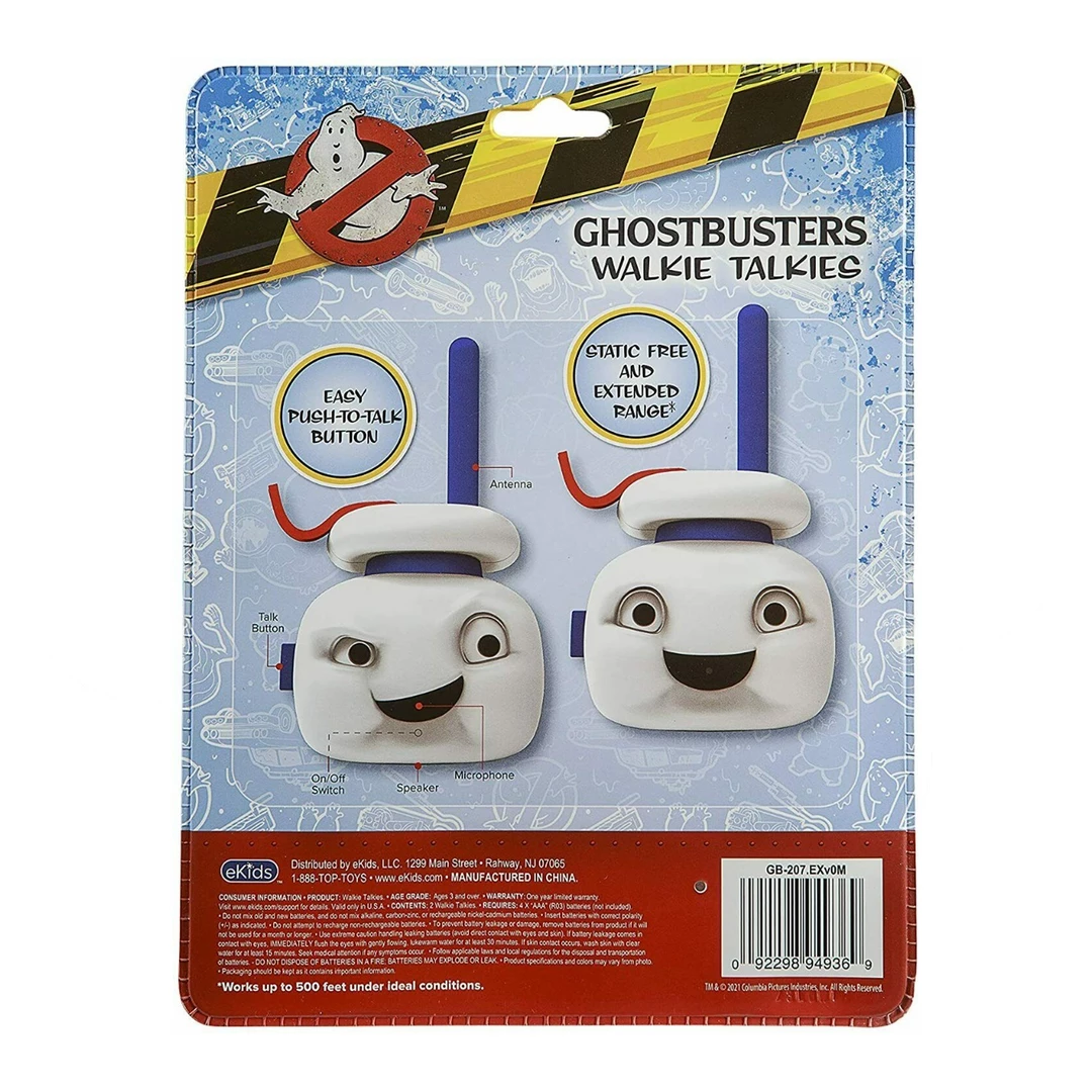 EKids Ghostbusters | Stay Puft Marshmallow Man Walkie Talkies With Extended Range & Static Free 4 EKids Ghostbusters | Stay Puft Marshmallow Man Walkie Talkies With Extended Range & Static Free