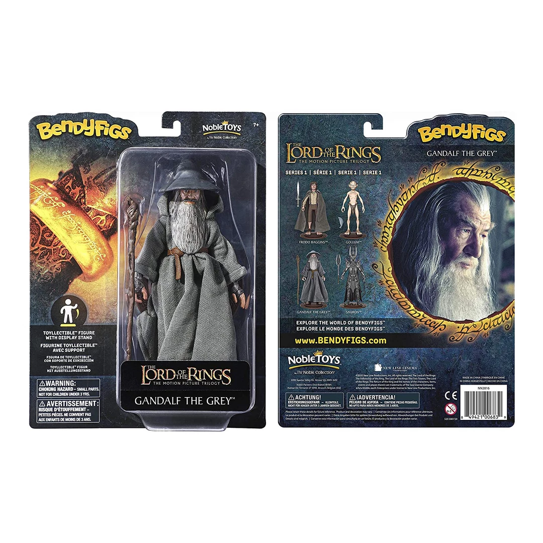 Noble Collection Figurines The Lord Of The Rings | Gandalf The Grey Bendyfig Figurine 3 Noble Collection Figurines The Lord Of The Rings | Gandalf The Grey Bendyfig Figurine