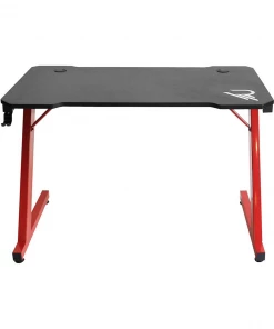 Subsonic Raiden | Gaming Desk Supported Metal Frame PVC Top Black / Red
