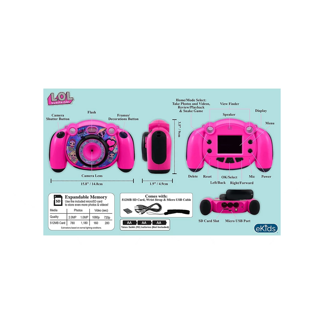 EKids L.O.L Surprise! | Digital Camera For Children HD Video Recorder 5 EKids L.O.L Surprise! | Digital Camera For Children HD Video Recorder