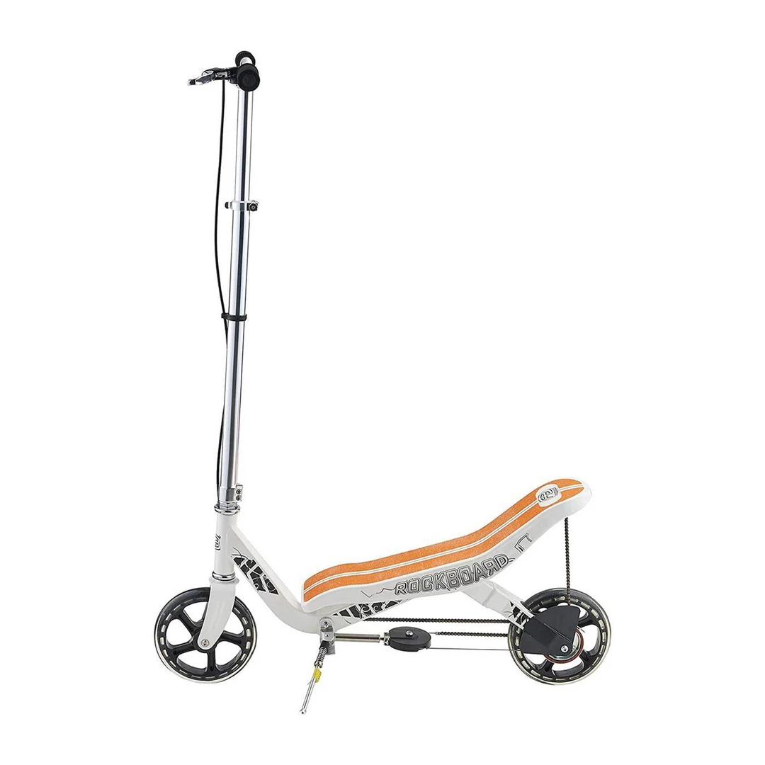 Rockboard RBX | Kick Scooter With Flywheel, Air Pressure Damper, Brakes & Air Suspension (White) 2 Rockboard RBX | Kick Scooter With Flywheel, Air Pressure Damper, Brakes & Air Suspension (White)