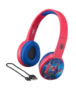 EKids Spider-man | Bluetooth Headphones With Child Friendly Volume & Charging Cable