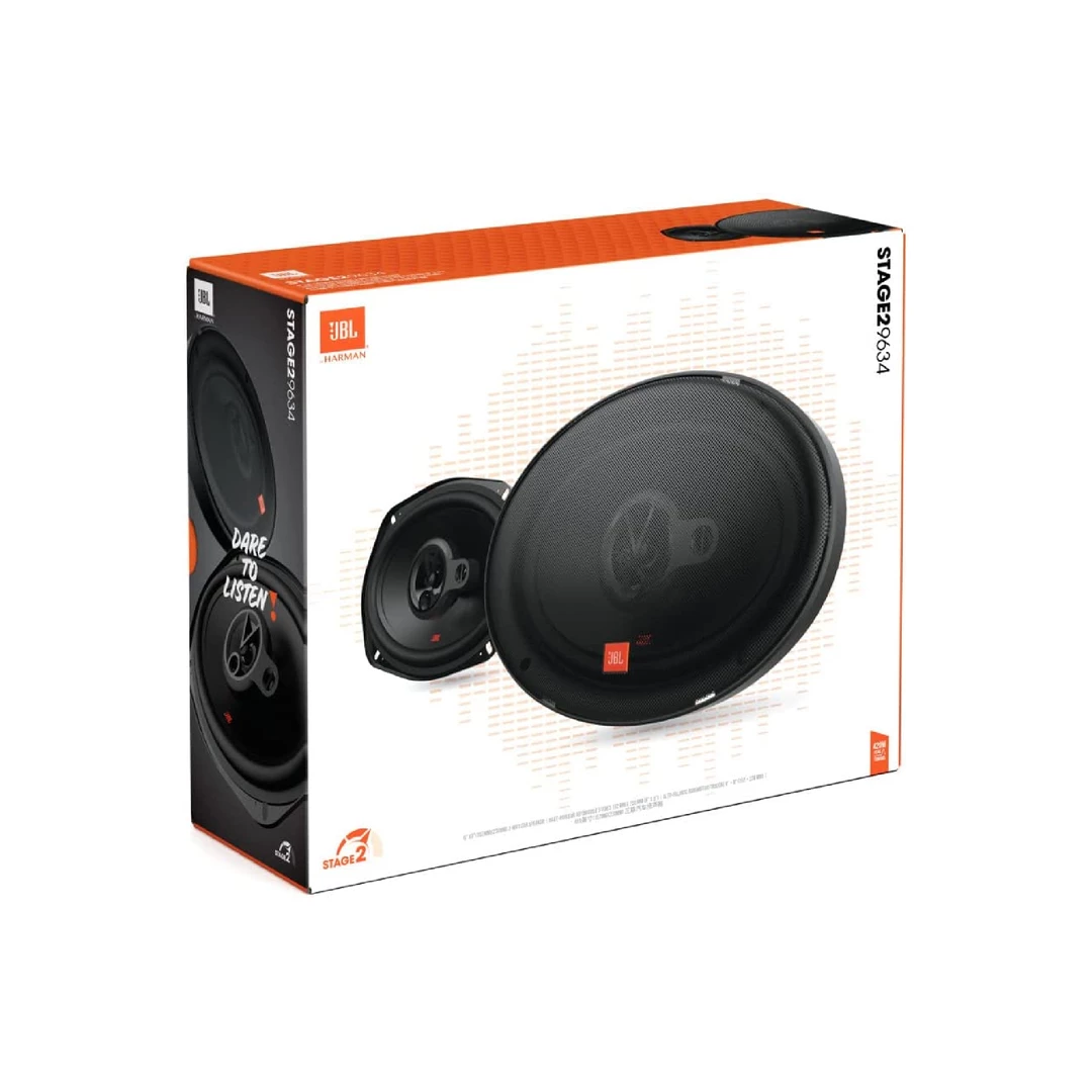 JBL | Stage2 9634 3-Way Car Audio Set - 420 Watt Oval Car Speakers 6 JBL | Stage2 9634 3-Way Car Audio Set - 420 Watt Oval Car Speakers