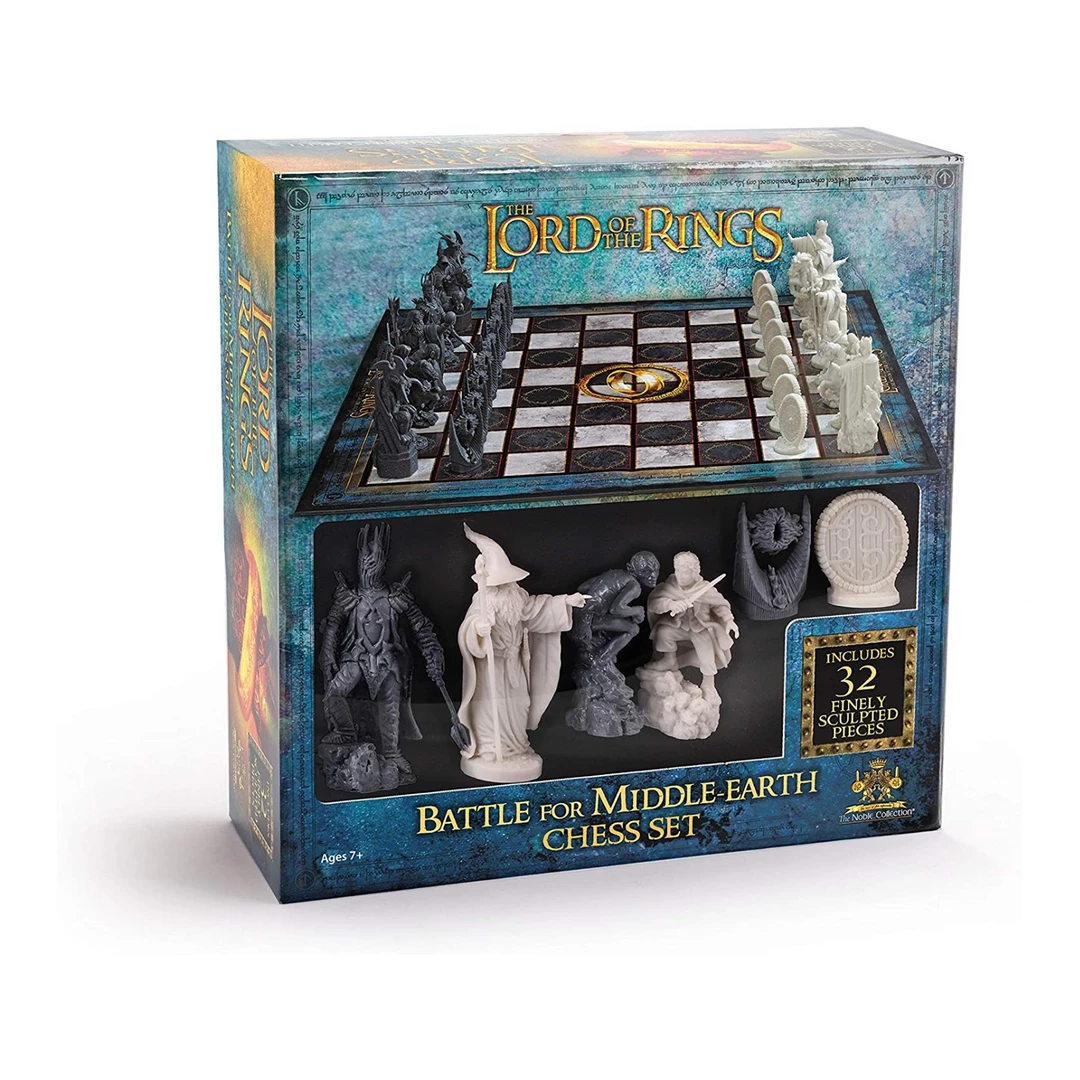 Noble Collection The Lord Of The Rings | Battle For Middle Earth Chess Set 1 Noble Collection The Lord Of The Rings | Battle For Middle Earth Chess Set